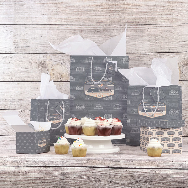 Texas Highland Lakes Airstream Club Logo Gift Bags - In Context