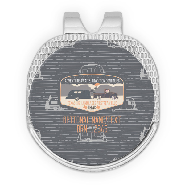 Texas Highland Lakes Airstream Club Logo Golf Ball Hat Clip Marker - Apvl