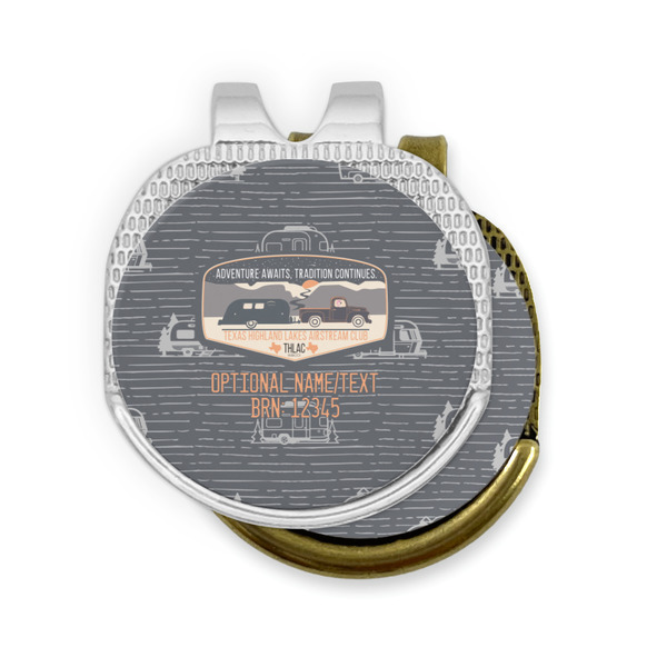 Texas Highland Lakes Airstream Club Logo Golf Ball Marker Hat Clip - PARENT/MAIN