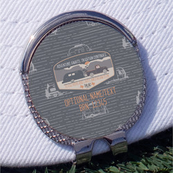 Texas Highland Lakes Airstream Club Logo Golf Ball Marker - Hat Clip