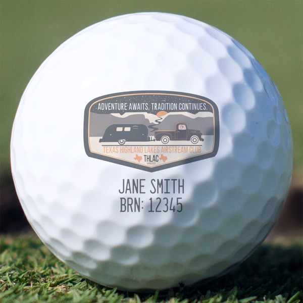 Texas Highland Lakes Airstream Club Logo Golf Ball - Non-Branded - Front