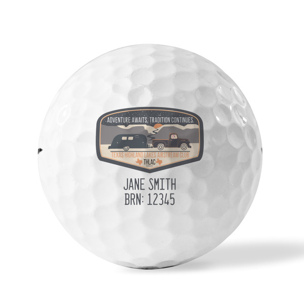 Texas Highland Lakes Airstream Club Logo Golf Balls - Titleist - Set of 12 - FRONT