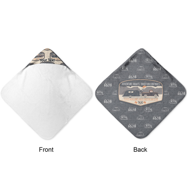 Texas Highland Lakes Airstream Club Logo Hooded Baby Towel- Approval