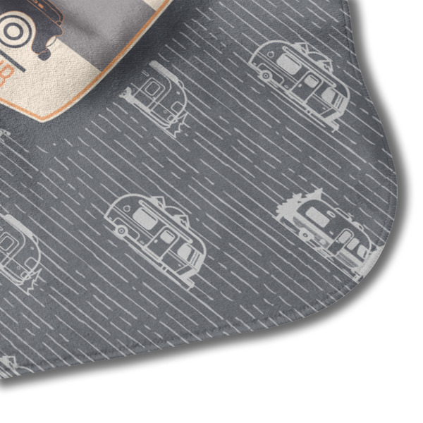 Texas Highland Lakes Airstream Club Logo Hooded Baby Towel- Detail Corner