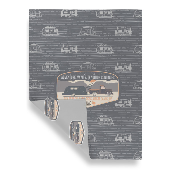 Texas Highland Lakes Airstream Club Logo House Flags - Double Sided - FRONT FOLDED
