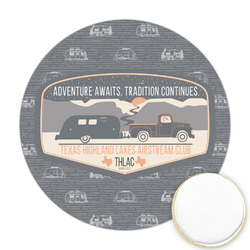 Texas Highland Lakes Airstream Club Logo Printed Cookie Topper - Round