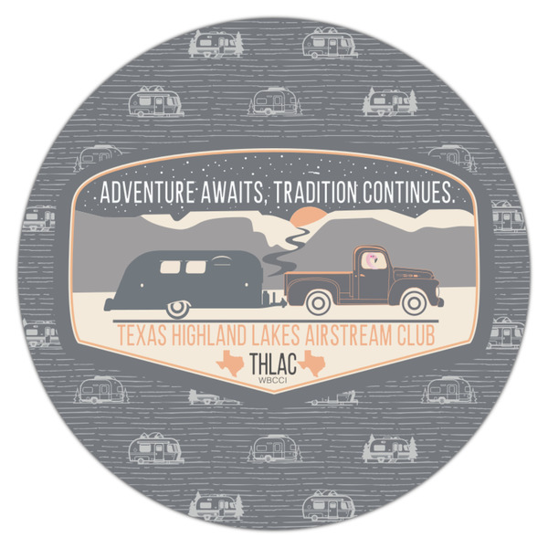 Texas Highland Lakes Airstream Club Logo Icing Circle - Medium - Single