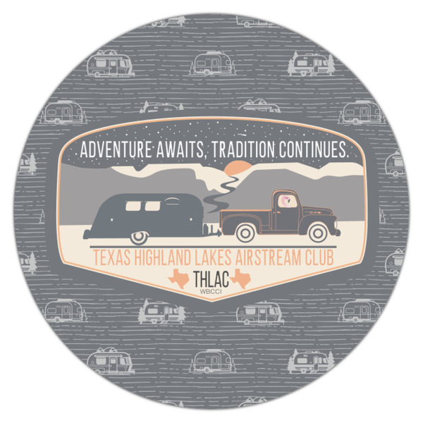 Texas Highland Lakes Airstream Club Logo Icing Circle - Small - Single