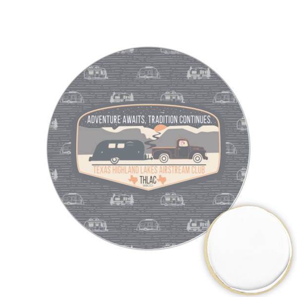 Custom Texas Highland Lakes Airstream Club Logo Printed Cookie Topper - 1.25"