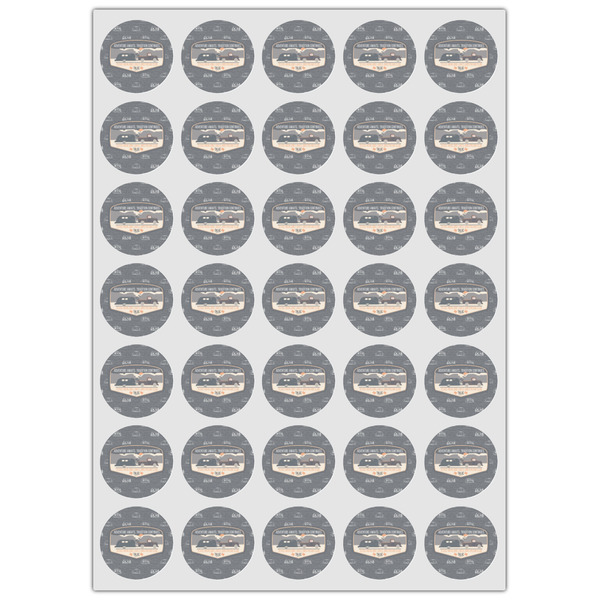 Texas Highland Lakes Airstream Club Logo Icing Circle - XSmall - Set of 35