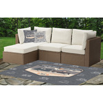 Texas Highland Lakes Airstream Club Logo Indoor / Outdoor Rug - Custom Size