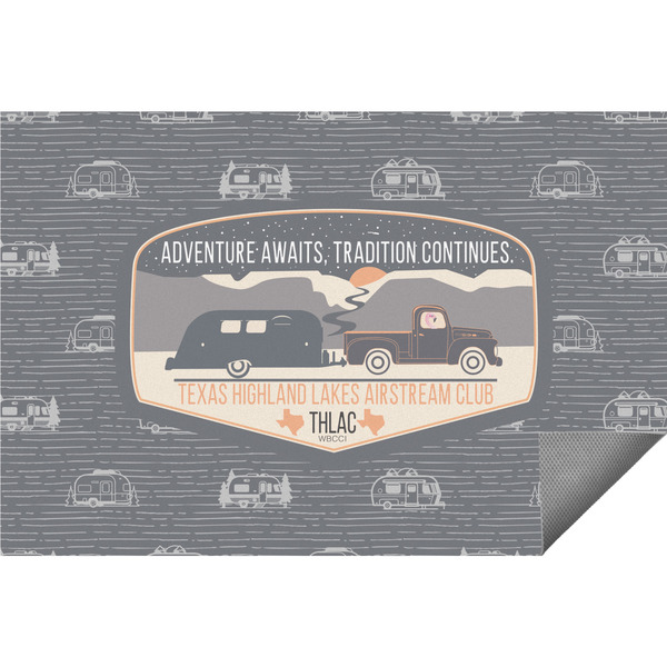 Custom Texas Highland Lakes Airstream Club Logo Indoor / Outdoor Rug