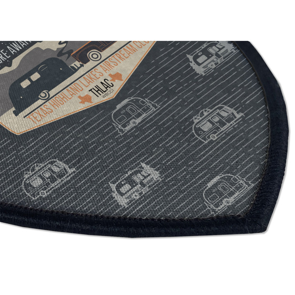 Texas Highland Lakes Airstream Club Logo Iron On Patch - Shield - Style B - Closeup