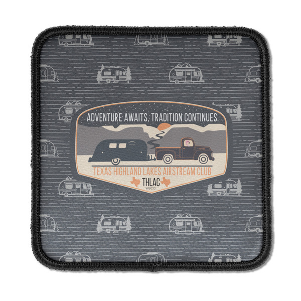 Texas Highland Lakes Airstream Club Logo Iron On Patch -  Square - Front