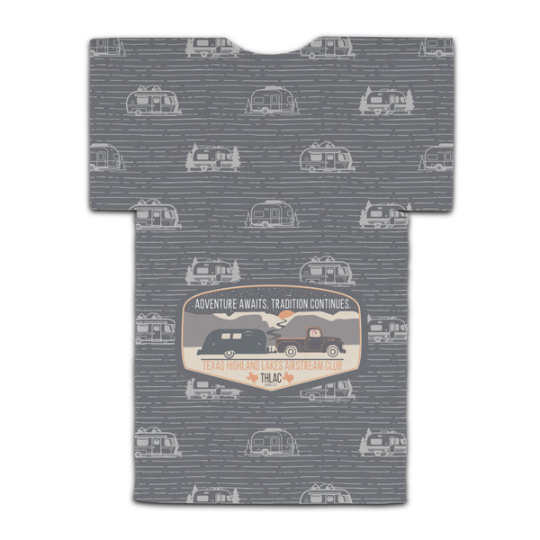 Texas Highland Lakes Airstream Club Logo Jersey Bottle Cooler - BACK (flat)