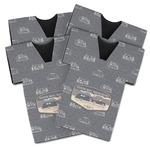 Texas Highland Lakes Airstream Club Logo Jersey Bottle Coolers - Set of 4