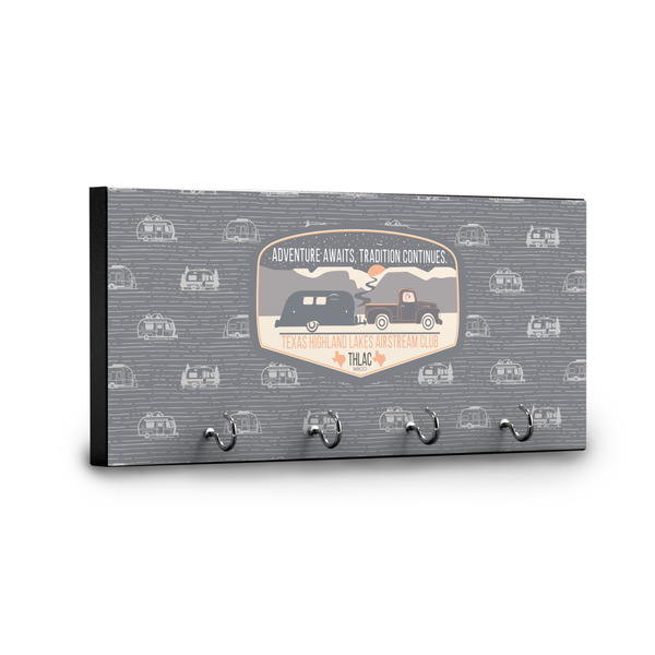 Texas Highland Lakes Airstream Club Logo Key Hanger - Front View with Hooks