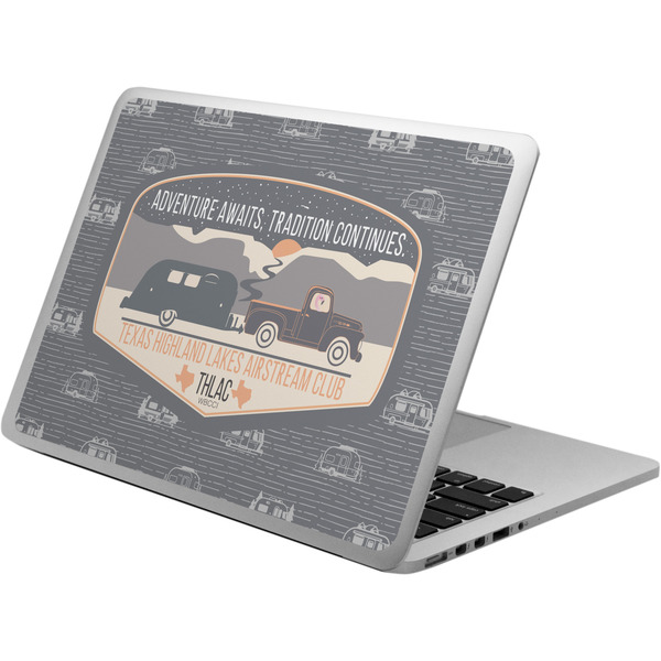 Custom Texas Highland Lakes Airstream Club Logo Laptop Skin - Custom Sized