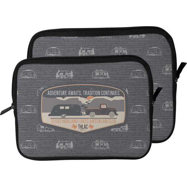 Texas Highland Lakes Airstream Club Logo Laptop Sleeve (Size Comparison)