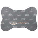 Texas Highland Lakes Airstream Club Logo Bone Shaped Dog Food Mat