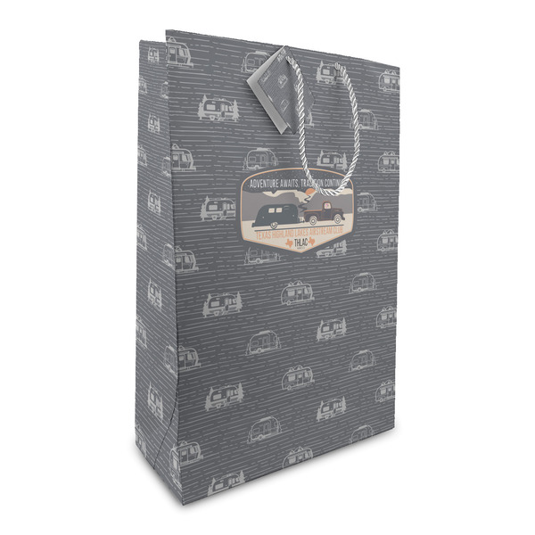 Custom Texas Highland Lakes Airstream Club Logo Gift Bag - Large
