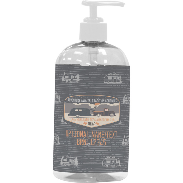 Texas Highland Lakes Airstream Club Logo Large Liquid Dispenser (16 oz) - White