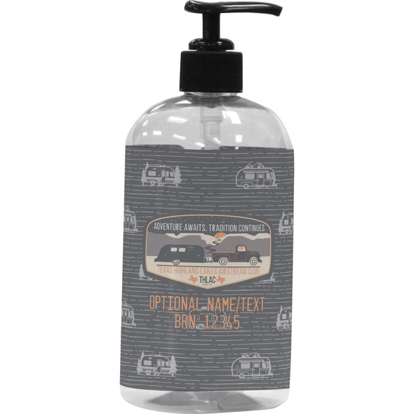 Custom Texas Highland Lakes Airstream Club Logo Plastic Soap / Lotion Dispenser