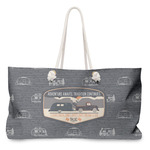 Texas Highland Lakes Airstream Club Logo Large Tote Bag with Rope Handles