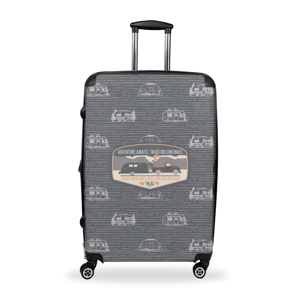 Custom Texas Highland Lakes Airstream Club Logo Suitcase - 28" Large - Checked