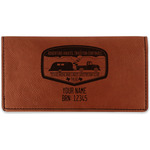 Texas Highland Lakes Airstream Club Logo Leatherette Checkbook Holder