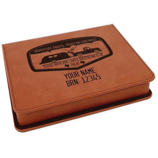 Custom Texas Highland Lakes Airstream Club Logo Leatherette 4-Piece Wine Tool Set