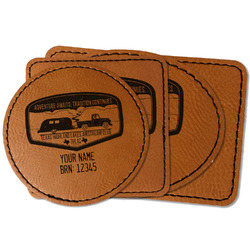 Texas Highland Lakes Airstream Club Logo Faux Leather Iron On Patch