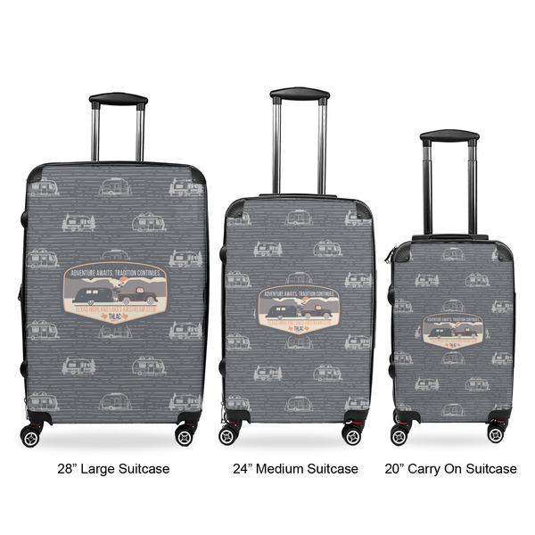 Texas Highland Lakes Airstream Club Logo Luggage Bags all sizes - With Handle
