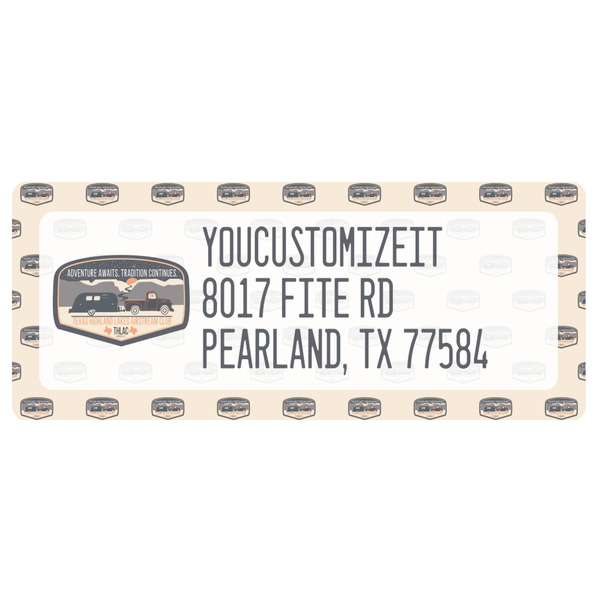 Custom Texas Highland Lakes Airstream Club Logo Return Address Labels