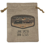 Texas Highland Lakes Airstream Club Logo Burlap Gift Bag