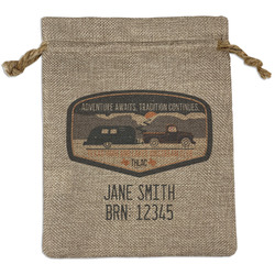 Texas Highland Lakes Airstream Club Logo Burlap Gift Bag