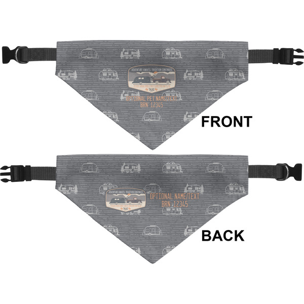 Texas Highland Lakes Airstream Club Logo Medium Dog Bandana Approval