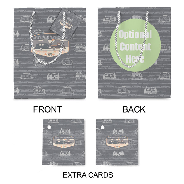 Texas Highland Lakes Airstream Club Logo Medium Gift Bag - Approval