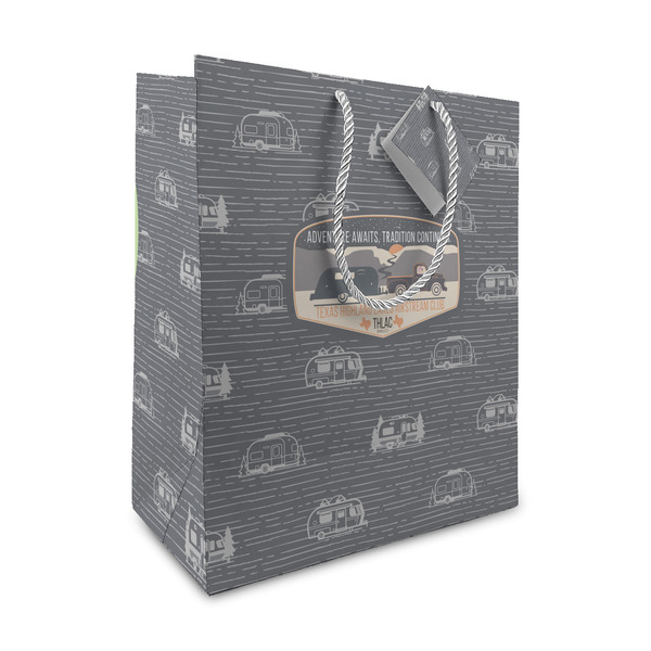 Custom Texas Highland Lakes Airstream Club Logo Gift Bag - Medium