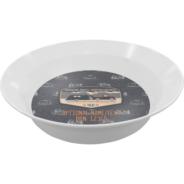 Custom Texas Highland Lakes Airstream Club Logo Melamine Bowl