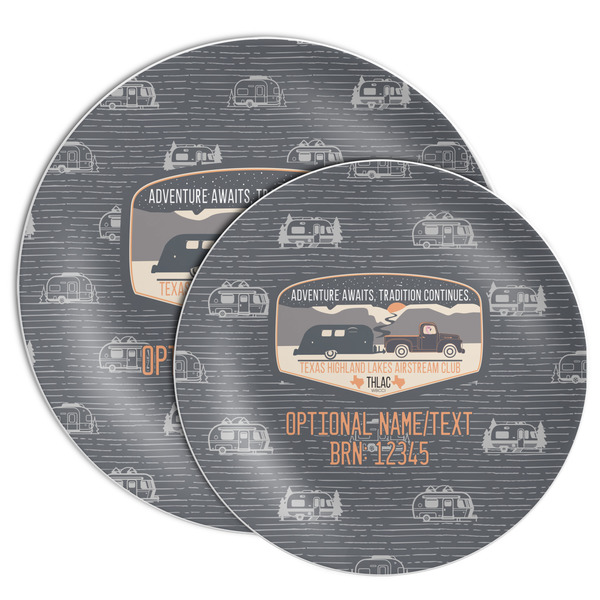 Texas Highland Lakes Airstream Club Logo Melamine Plates - PARENT/MAIN