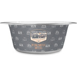 Texas Highland Lakes Airstream Club Logo Stainless Steel Dog Bowl