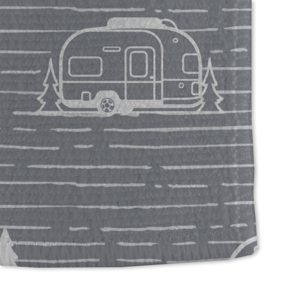Texas Highland Lakes Airstream Club Logo Microfiber Dish Towel - DETAIL