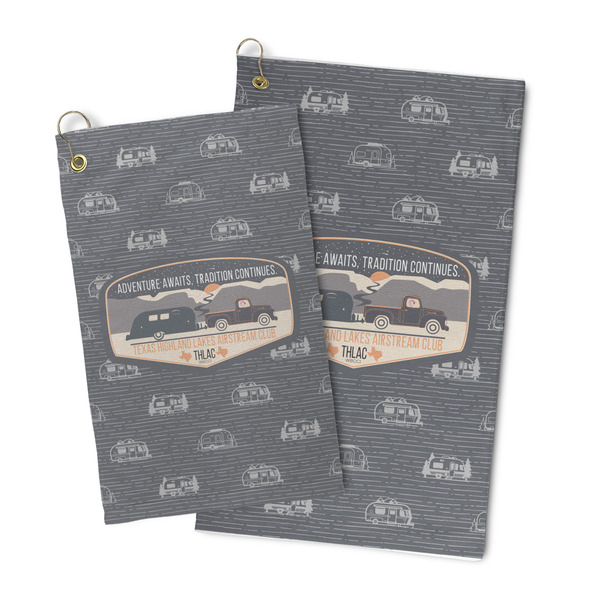Texas Highland Lakes Airstream Club Logo Microfiber Golf Towel - Main