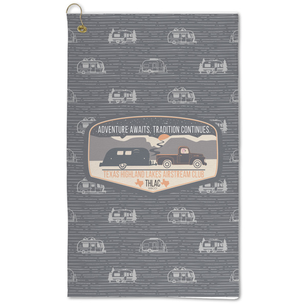 Custom Texas Highland Lakes Airstream Club Logo Microfiber Golf Towel