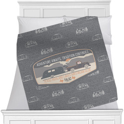 Texas Highland Lakes Airstream Club Logo Minky Blanket