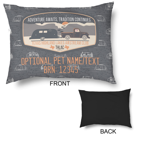 Texas Highland Lakes Airstream Club Logo Outdoor Dog Beds - Large - APPROVAL