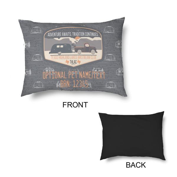 Texas Highland Lakes Airstream Club Logo Outdoor Dog Beds - Small - APPROVAL