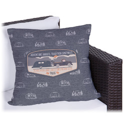 Texas Highland Lakes Airstream Club Logo Outdoor Pillow