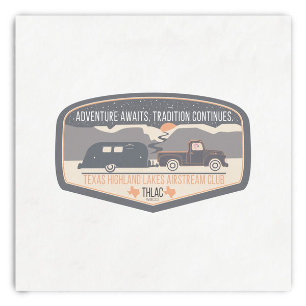 Custom Texas Highland Lakes Airstream Club Logo Paper Dinner Napkins